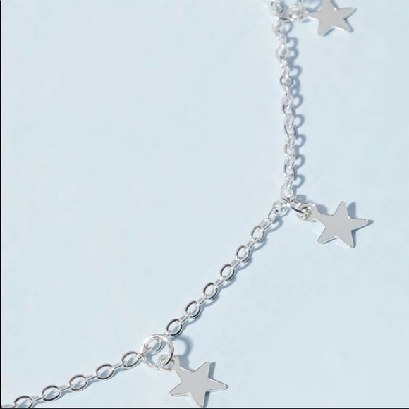 3/$30 Silver Star Chain Choker - Picture 3 of 4
